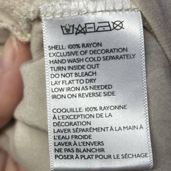 Urban Outfitters Cooperative Women's Size M Beige Babydoll Blouse Tunic - Picture 12 of 13